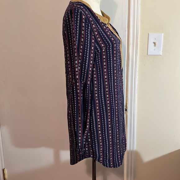 UMGEE Striped Multi Colored Aztec Boho Tunic Dress/top - Picture 3 of 11